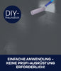 Ein Farbroller trägt plid Garagenbodenbeschichtung Anstreichset Beton & Estrich auf eine Oberfläche auf. Text: DIY-freundlich und einfache Anwendung - keine Profi-Ausrüstung erforderlich!.