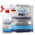 Der plid PU-Fliesenlack mit Anlauger, Made in Germany, eignet sich perfekt für die Renovierung von Bad- und Küchenfliesen - eine effektive Kombinationslösung aus Fliesenreinigung und Beschichtung.