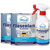 Fliesenlack mit Anlauger