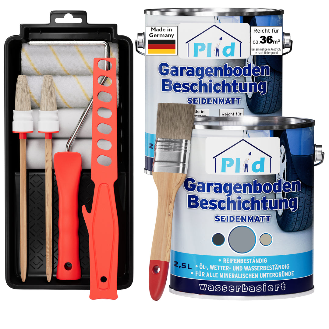 Garagenbodenbeschichtung Anstreichset Beton &amp; Estrich