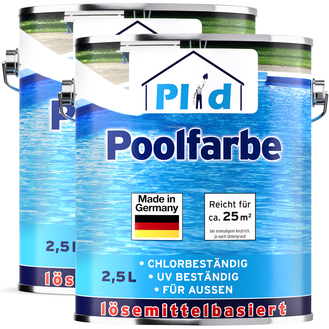 Poolfarbe chlorbeständig für Schwimmbecken &amp; Pools