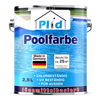 Poolfarbe chlorbeständig für Schwimmbecken & Pools