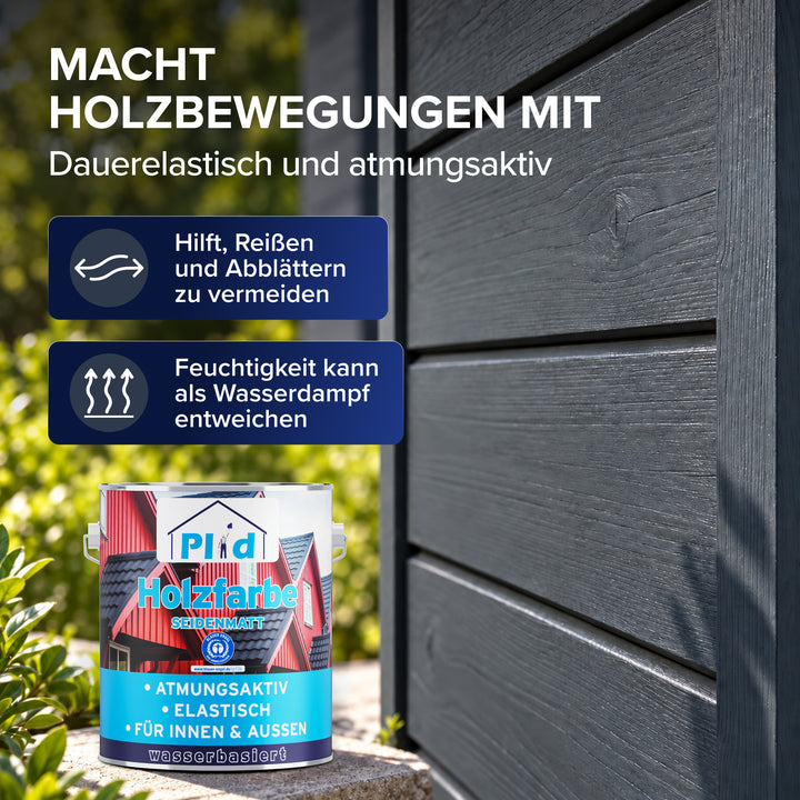 Holzfarbe deckend &amp; wetterfest für innen &amp; außen