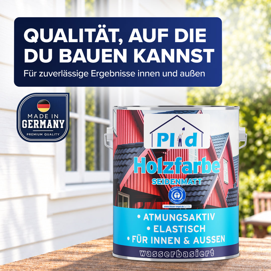 Holzfarbe deckend &amp; wetterfest für innen &amp; außen