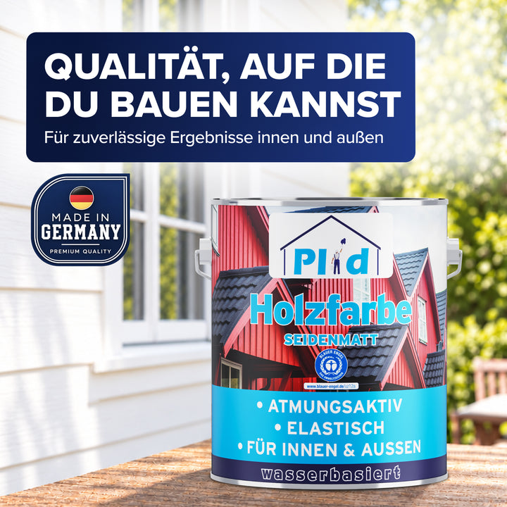 Holzfarbe deckend &amp; wetterfest für innen &amp; außen