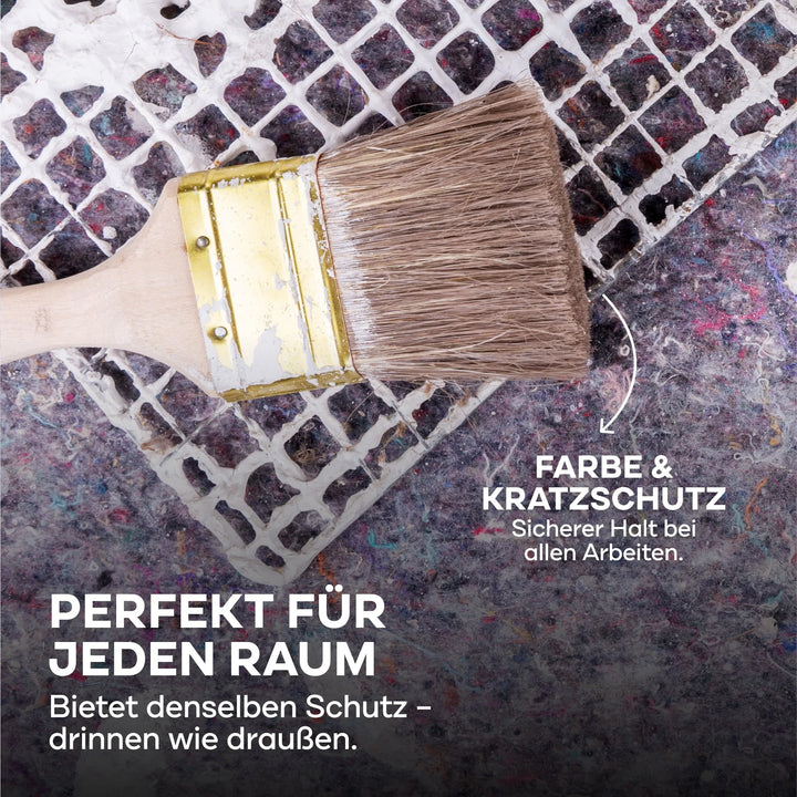 Das plid Abdeckvlies 220 g/m² - Malervlies bietet zuverlässigen Oberflächenschutz bei Renovierung &amp; Bau und schützt Böden zuverlässig vor Farbe und Kratzern - ideal für jeden Raum, innen wie außen.