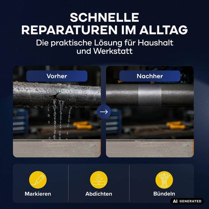 Plid Panzerband Silber – extrastark &amp; wetterfest für Reparaturen 50mm