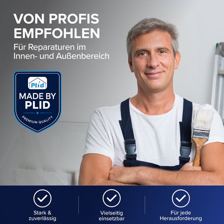 Plid Panzerband Silber – extrastark &amp; wetterfest für Reparaturen 50mm