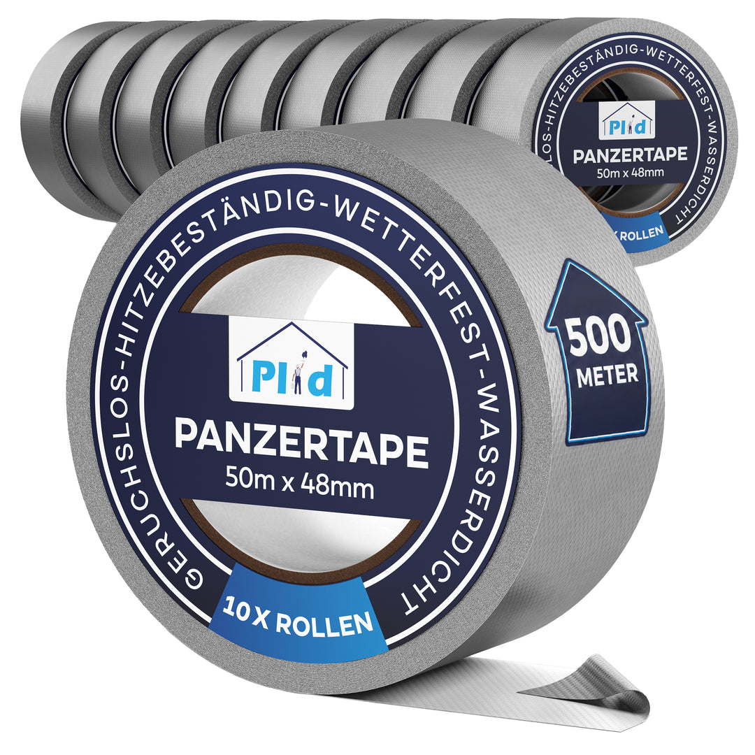 Plid Panzerband Silber – extrastark &amp; wetterfest für Reparaturen 50mm