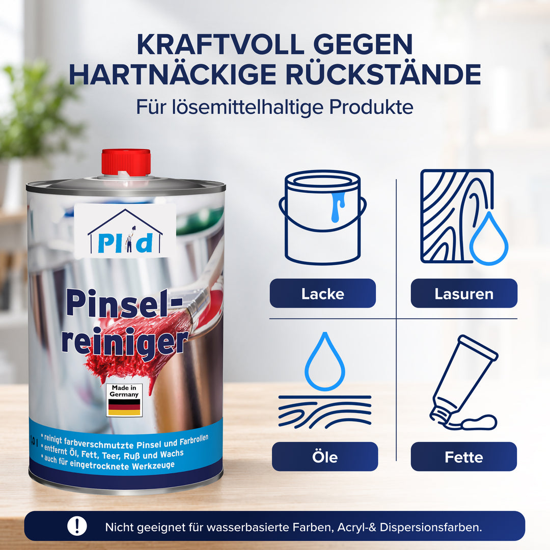Plid Pinselreiniger – löst Lack- &amp; Farbrückstände effektiv