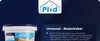 Abgebildet ist ein Behälter mit PLiD Universal-Bodenkleber, darüber das Produktlogo und ein deutscher Text, der die Verwendung für Textil-, PVC- und CV-Böden beschreibt. Der Hintergrund ist dunkelblau.