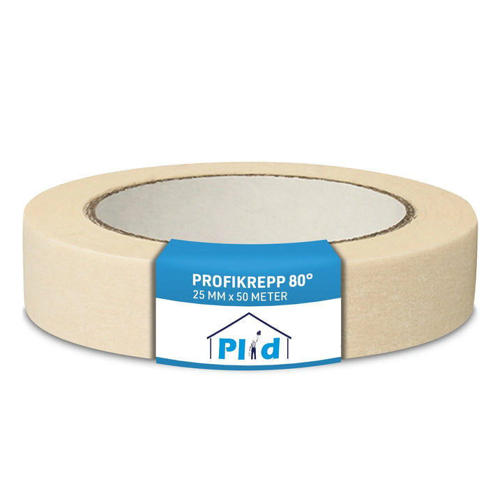 Ein 3-teiliges beigefarbenes Plid Kreppband Set von plid, jede Rolle ideal zum präzisen Abkleben beim Streichen-perfektes Abklebeband für sauberes Abkleben beim Streichen.