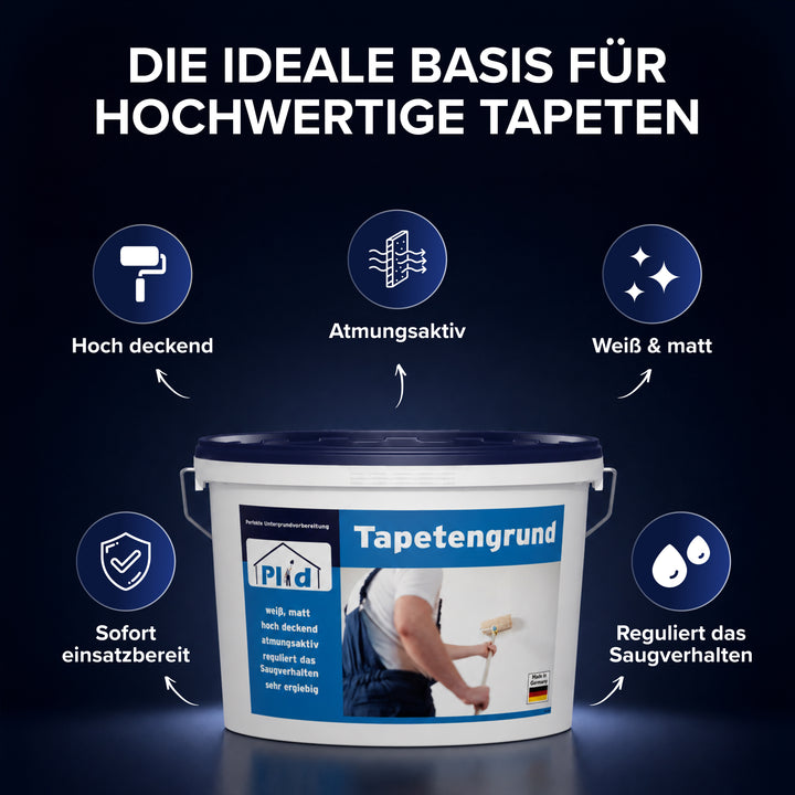 Plid Tapetengrund – haftvermittelnd &amp; saugausgleichend