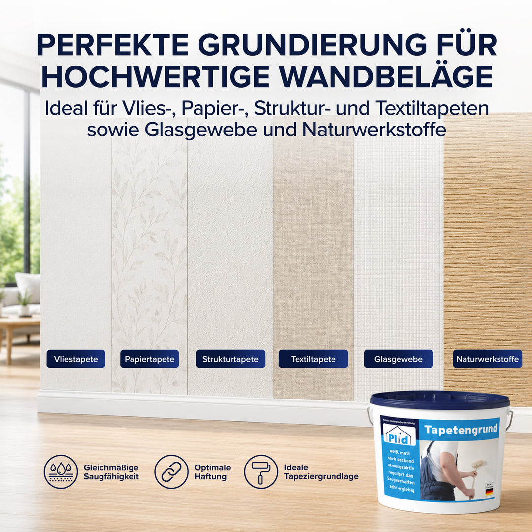 Plid Tapetengrund – haftvermittelnd &amp; saugausgleichend